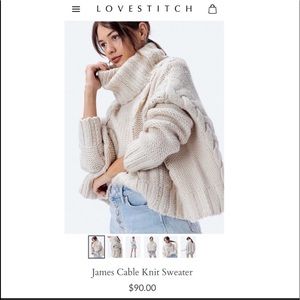 Lovestitch James Cable Knit Sweater